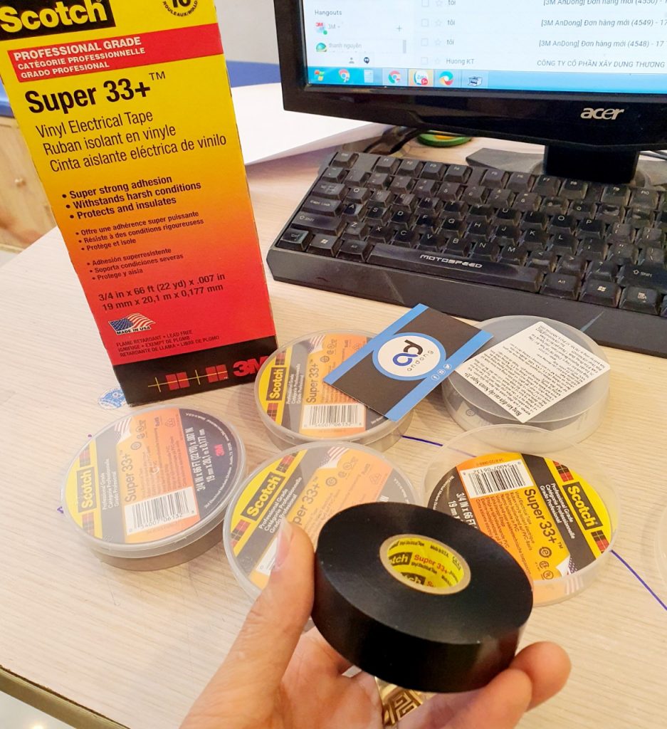 Băng keo cách điện vinyl 3M Scotch Super 33